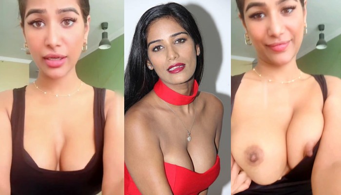 Hot Poonam Pandey Showing Boobies And Saying Did You Miss Them